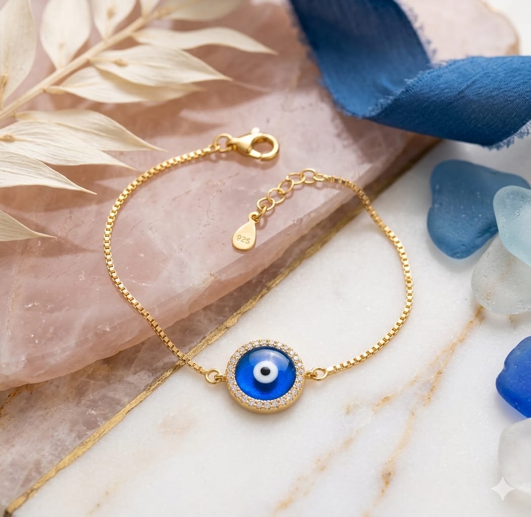 Evil Eye Gold Polish Bracelet