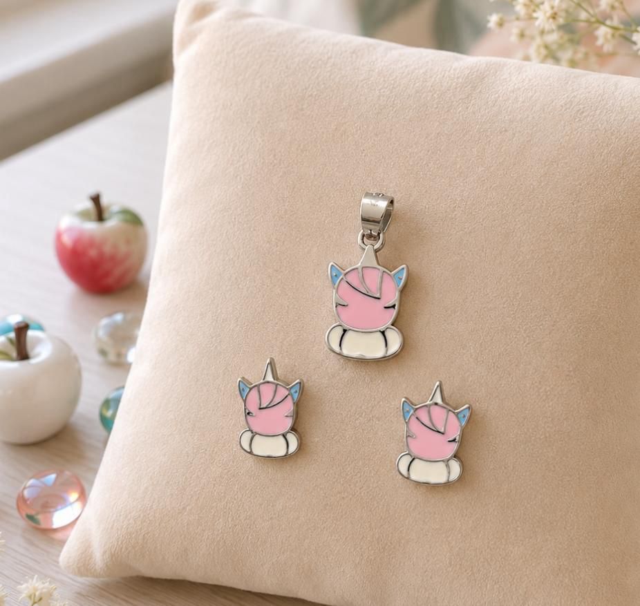 Enchanted Unicorn Pendant & Earring Set