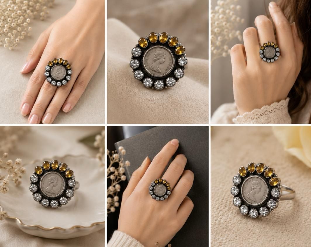 Vintage Majesty Dual-Tone Ring