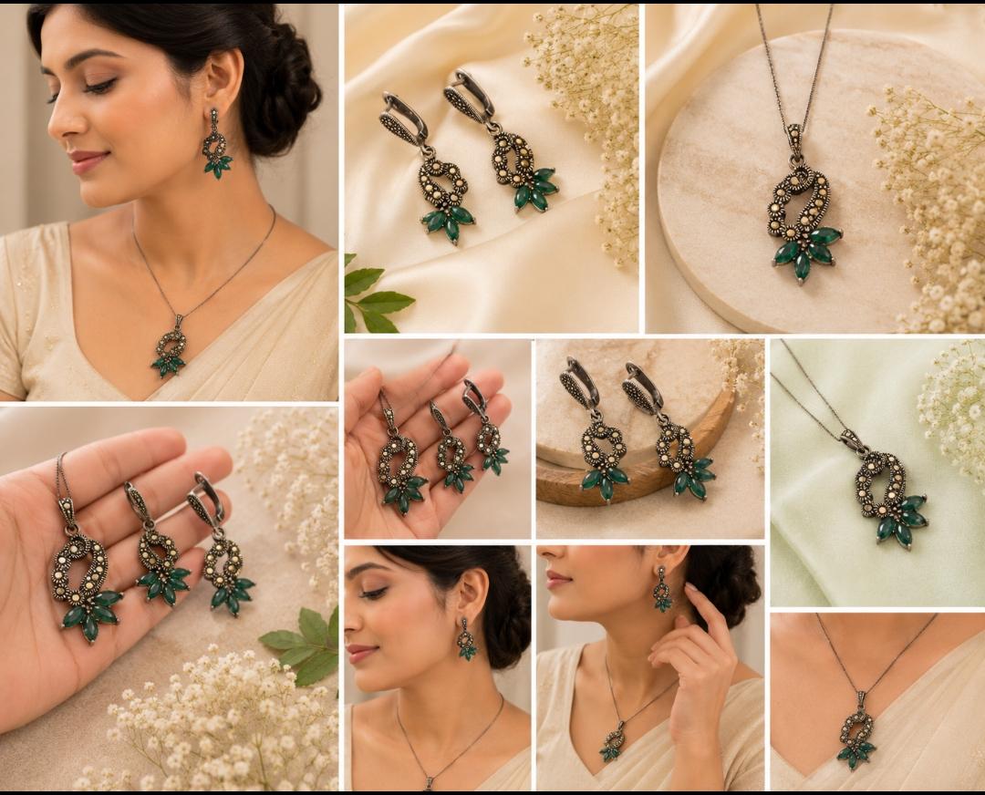 The Emerald Marquise Set