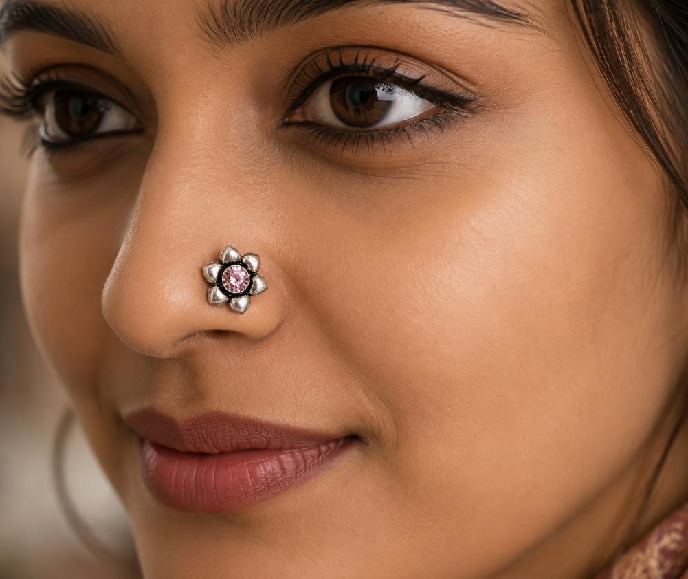 92.5 Sterling Silver Oxidized Nosepins