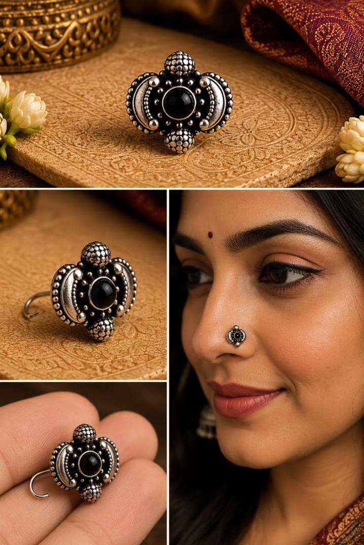 92.5 Sterling Silver Oxidized Nosepins