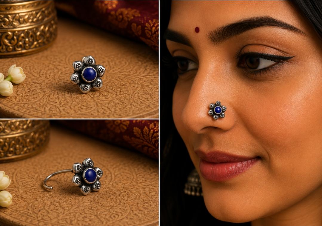 92.5 Sterling Silver Oxidized Nosepins