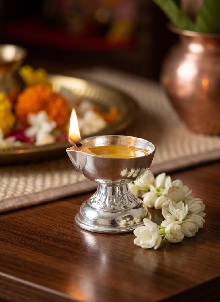 92.5 Sterling Silver Diya