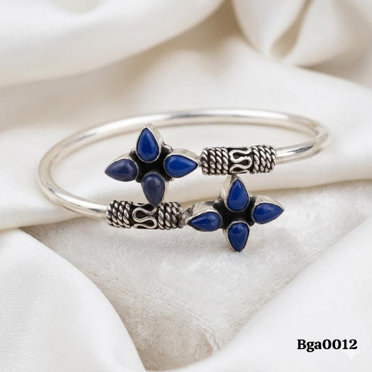 Blue Stone Floral Kada