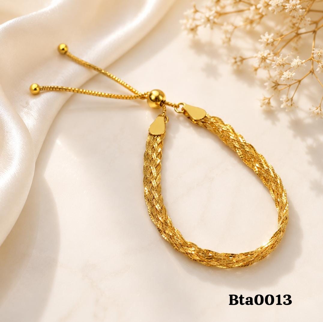 Gold-Tone Sterling Silver Bolo Bracelet