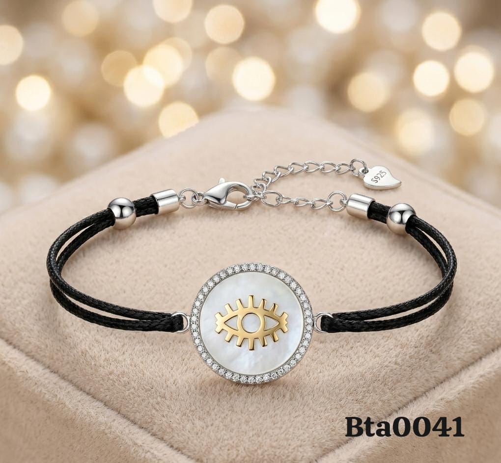 Elegant Evil Eye Cord Bracelet