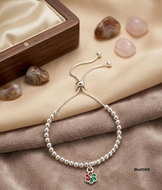 Sterling Silver Enamel Bracelet