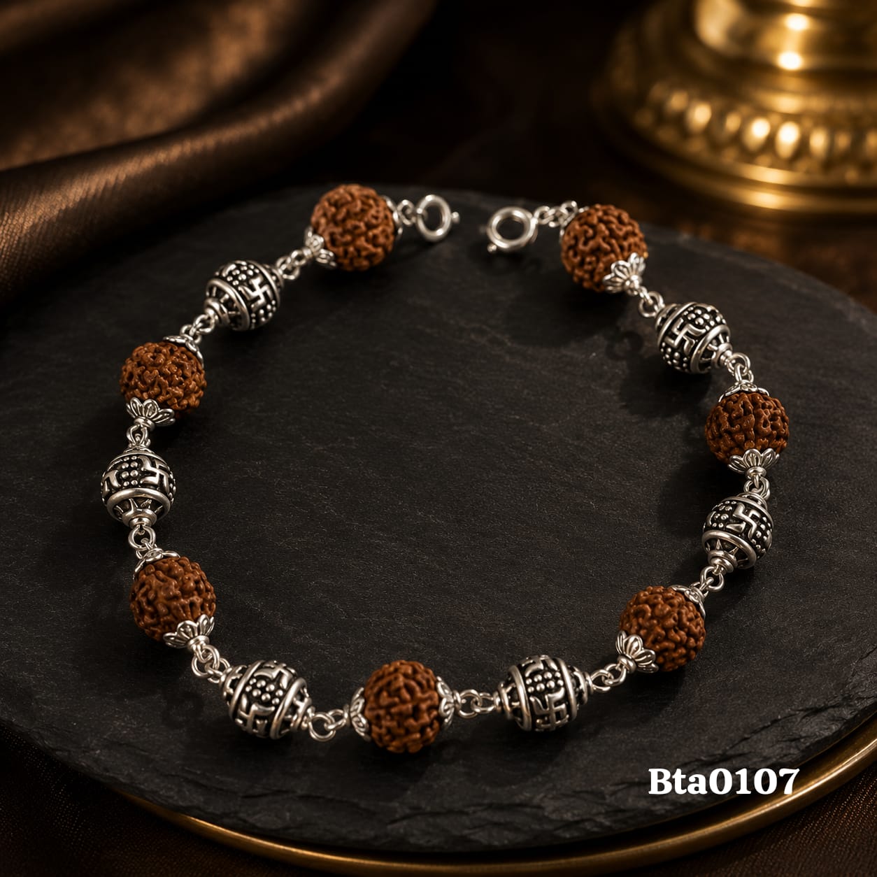 Spiritual Swastik Beaded Bracelet