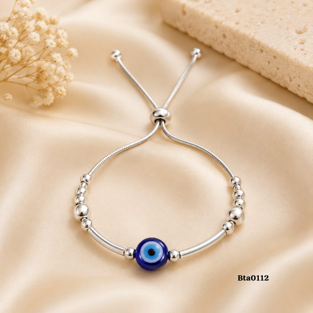 Adjustable Evil Eye Bracelet