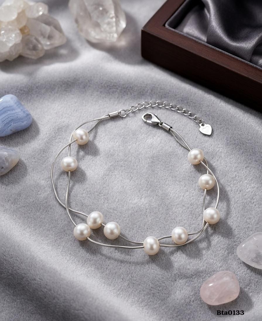 Double-Strand Pearl Bracelet