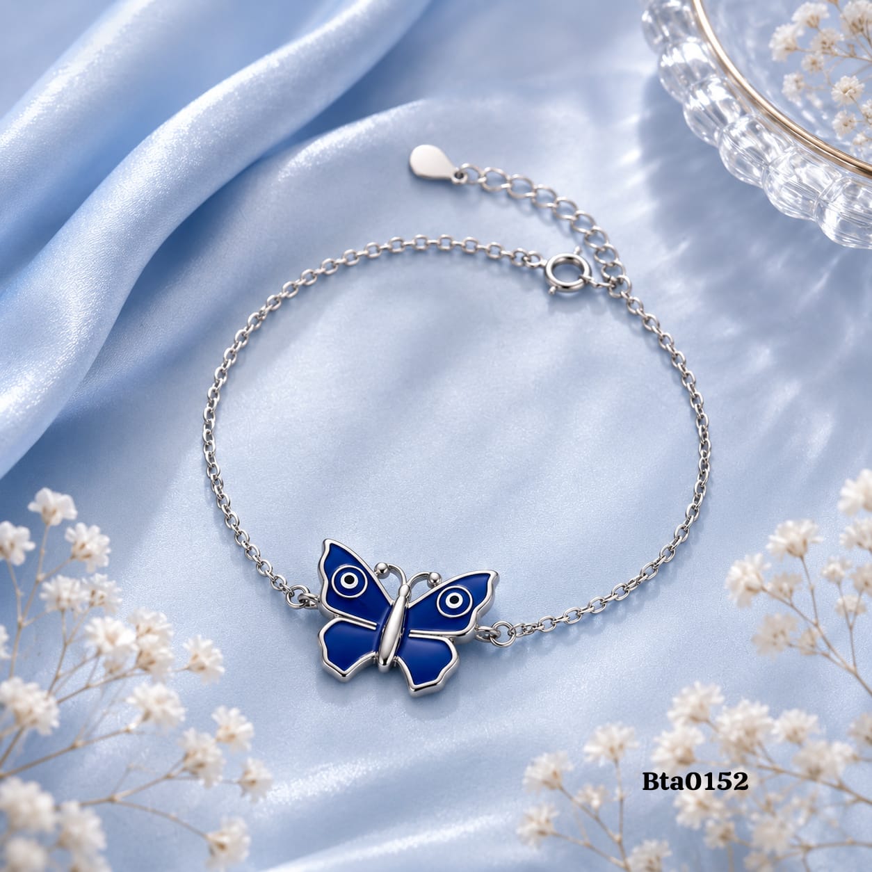 Butterfly Evil Eye Bracelet