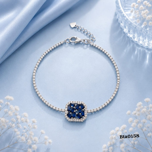 Stone-Studded Charm Bracelet
