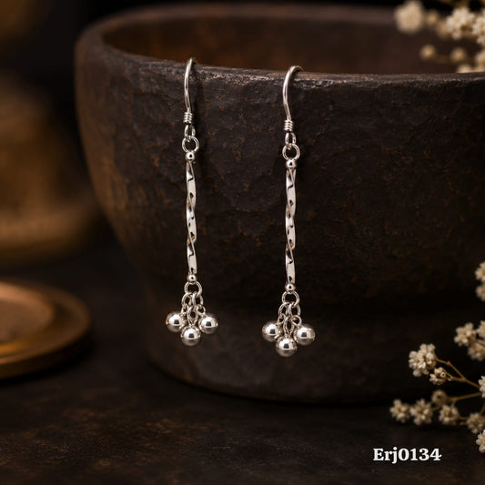 Twisted Bar Drop Earrings