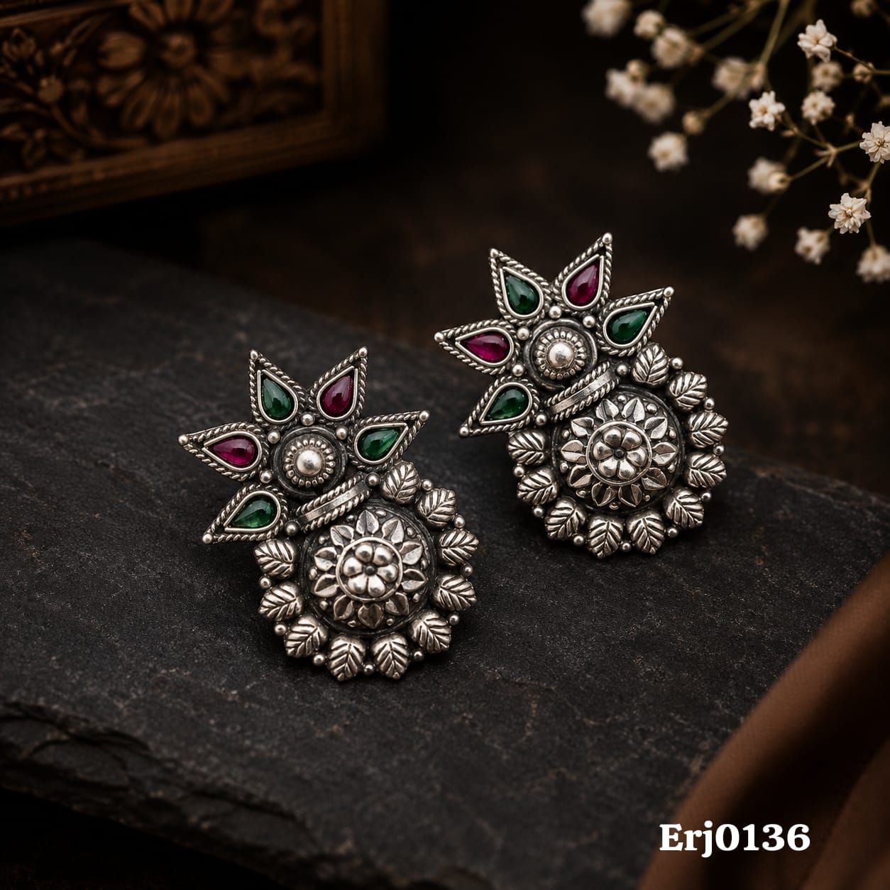 Gemstone Stud Earrings