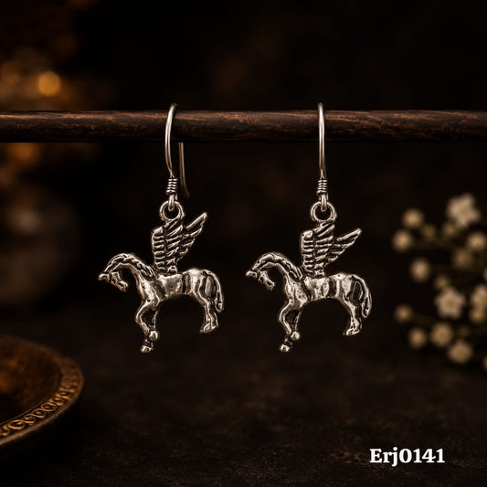 Pegasus Charm Drop Earrings