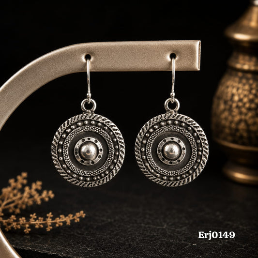 Concentric Circle Drop Earrings