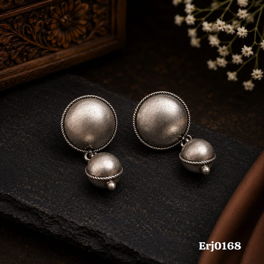 Double Dome Stud Earrings