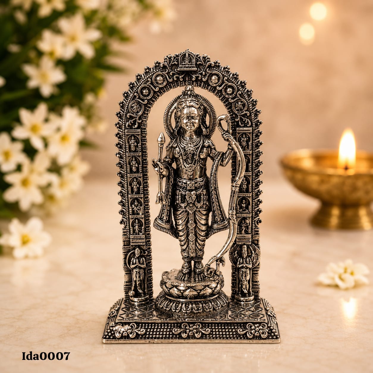 92.5 Sterling Silver Lord Ram Idol