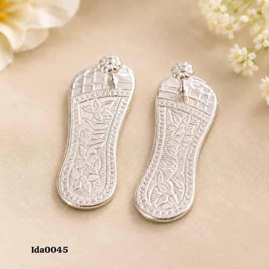 Decorative Silver Paduka (Footwear)