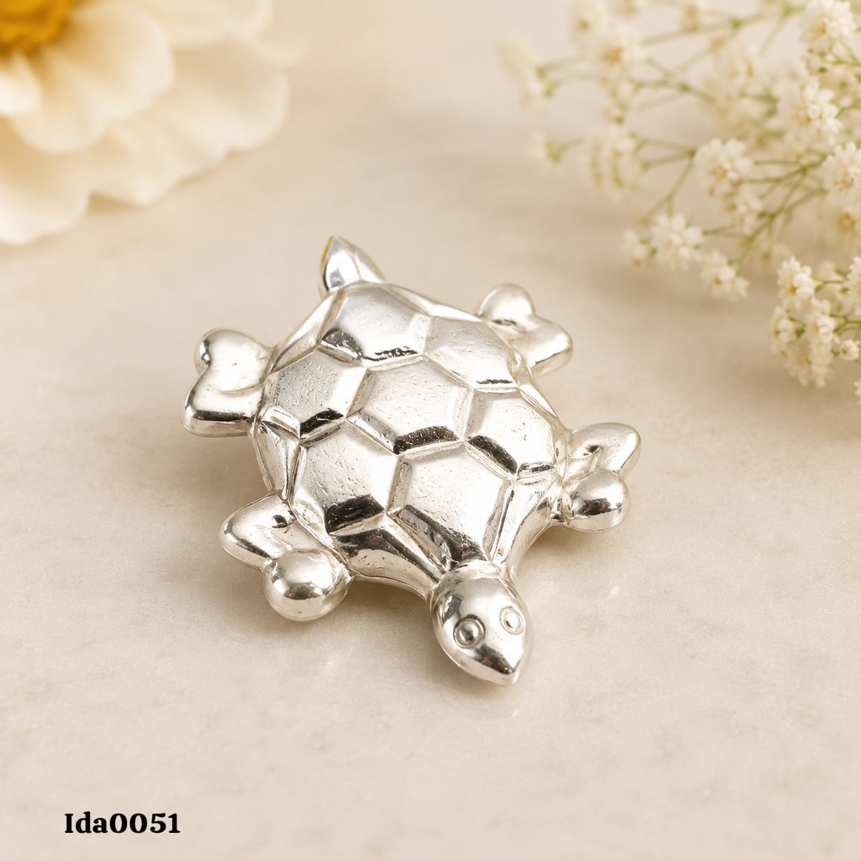 Decorative Silver Turtle 2 Inch