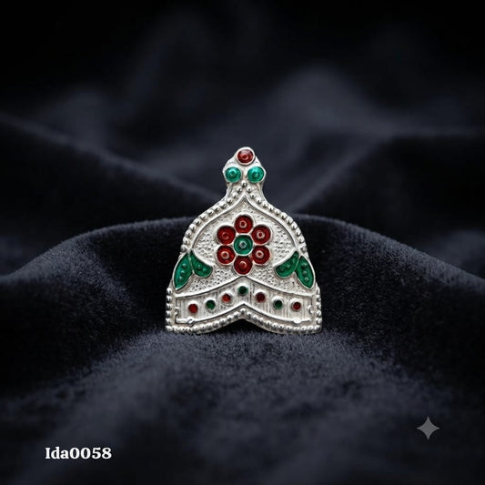 Decorative Silver Mini Mukut (Crown)
