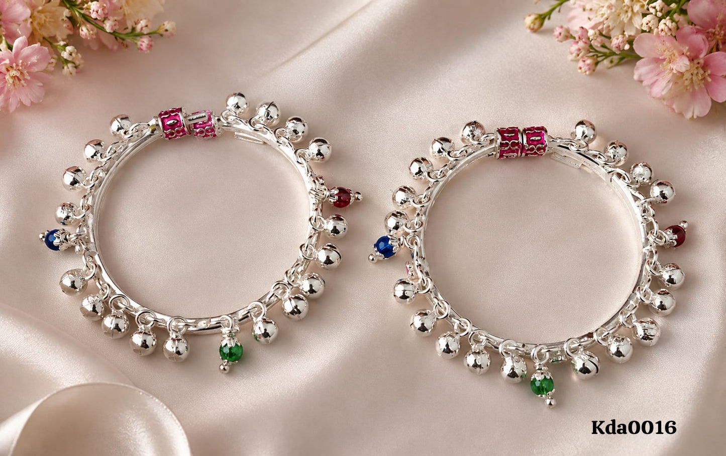 Kids Sterling Silver Ghungroo Kada