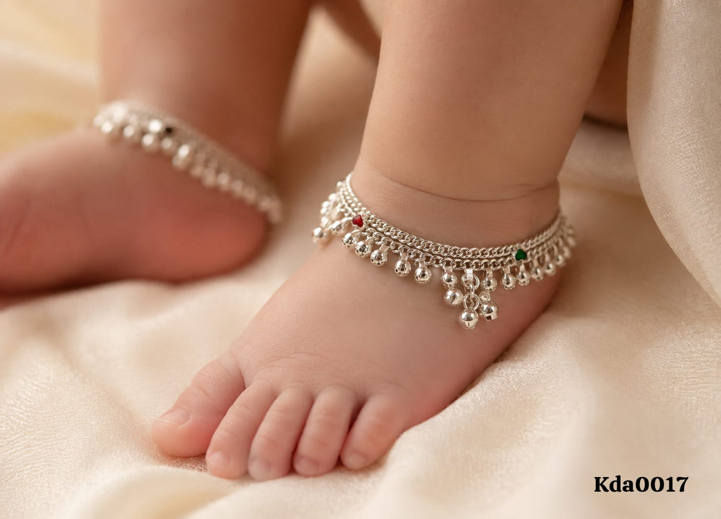 Kids Sterling Silver Chain Anklets