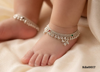 Kids Sterling Silver Chain Anklets