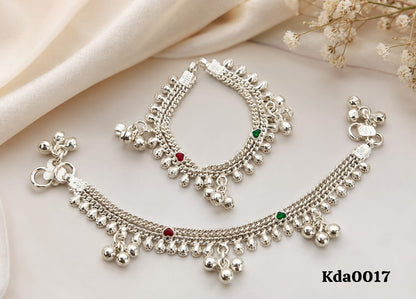 Kids Sterling Silver Chain Anklets