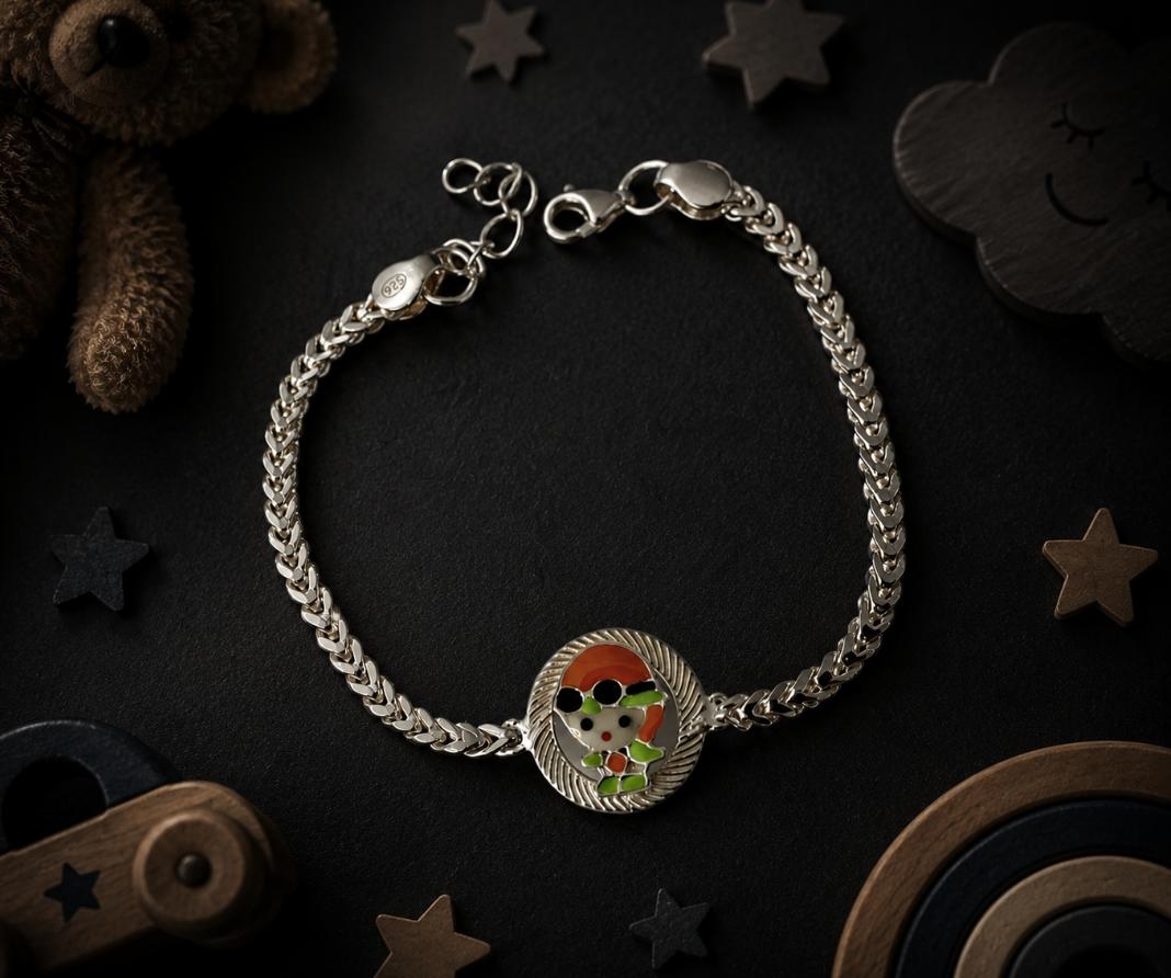 Enchanting 92.5 Sterling Silver Kids' Bracelet