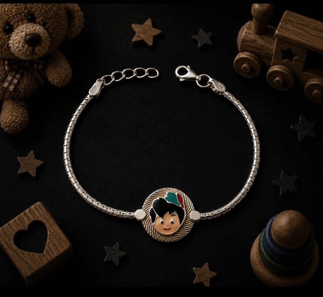 Delightful 92.5 Sterling Silver Kids' Bracelet