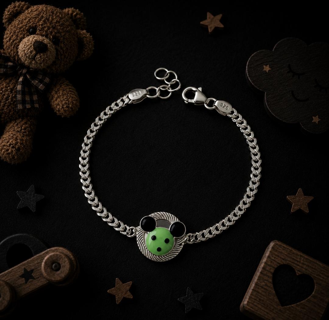Sterling Silver Frog Bracelet