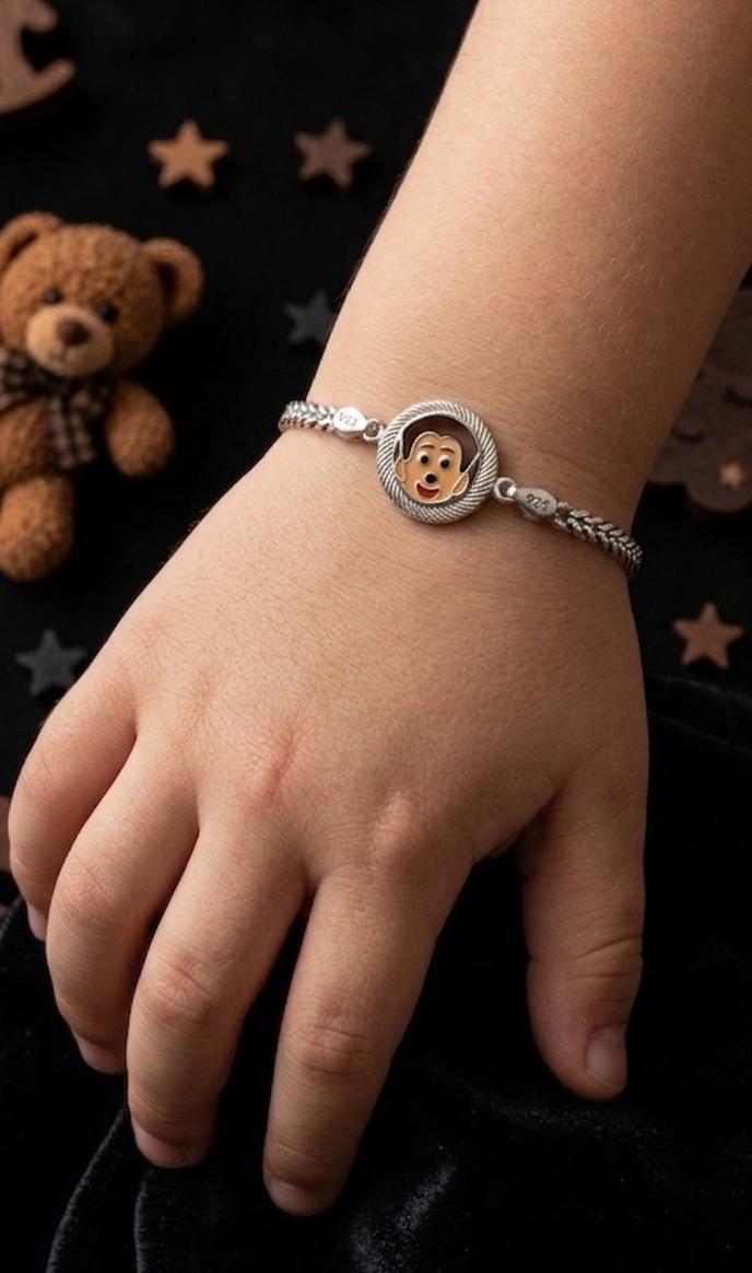 92.5 Sterling Silver Cartoon Character Bracelet