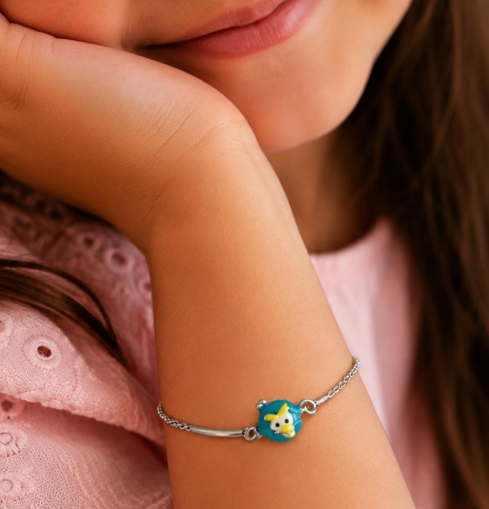 92.5 Sterling Silver Playful Sterling Silver Kids' Bracelet