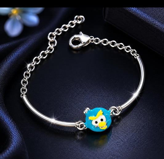 92.5 Sterling Silver Playful Sterling Silver Kids' Bracelet
