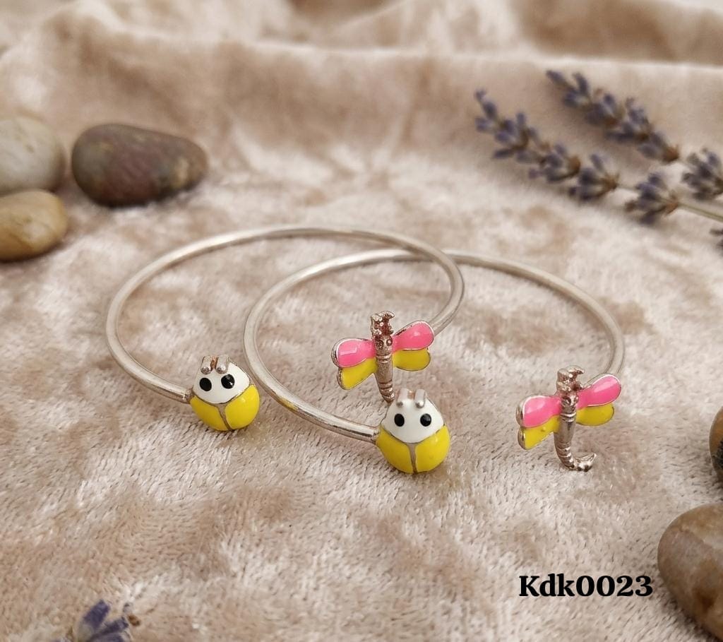 Insect Charm 92.5 Sterling Silver Kada Set