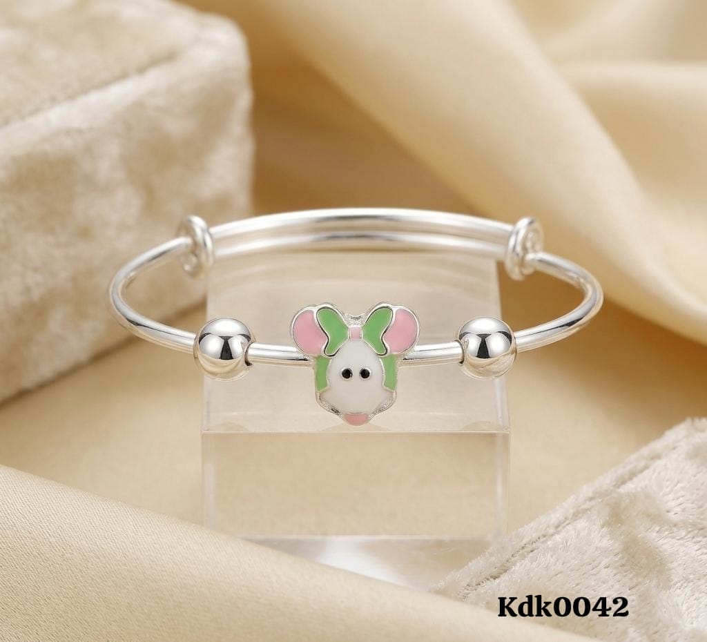 Character Face Charm 92.5 Sterling Silver Kada