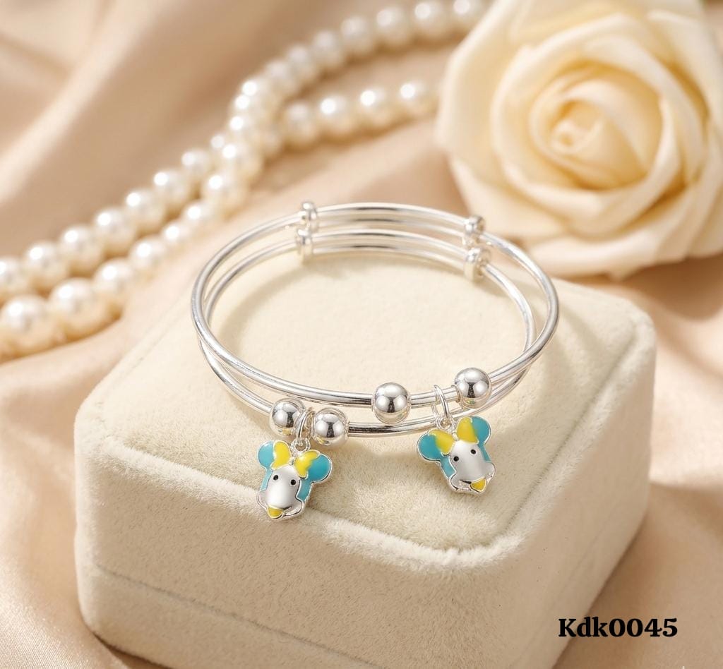 Character Minnie Charm 92.5 Sterling Silver Kada Set
