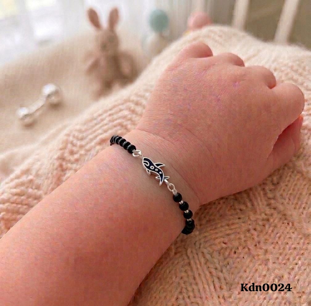 Kids Sterling Silver Dark Blue Shark Nazaria