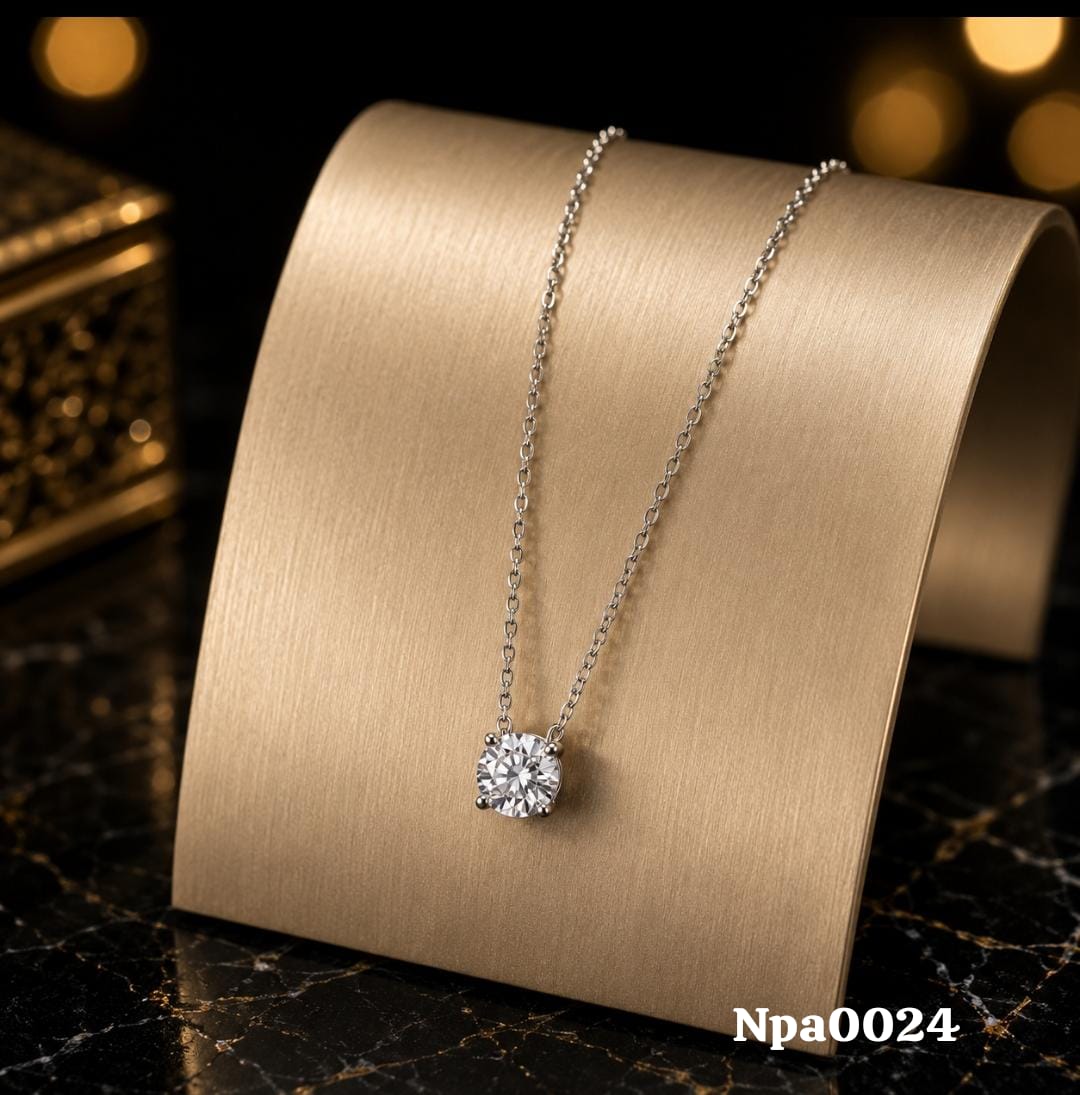 Solitaire Pendant Necklace