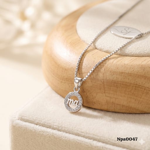 MAA logo Pendant Necklace