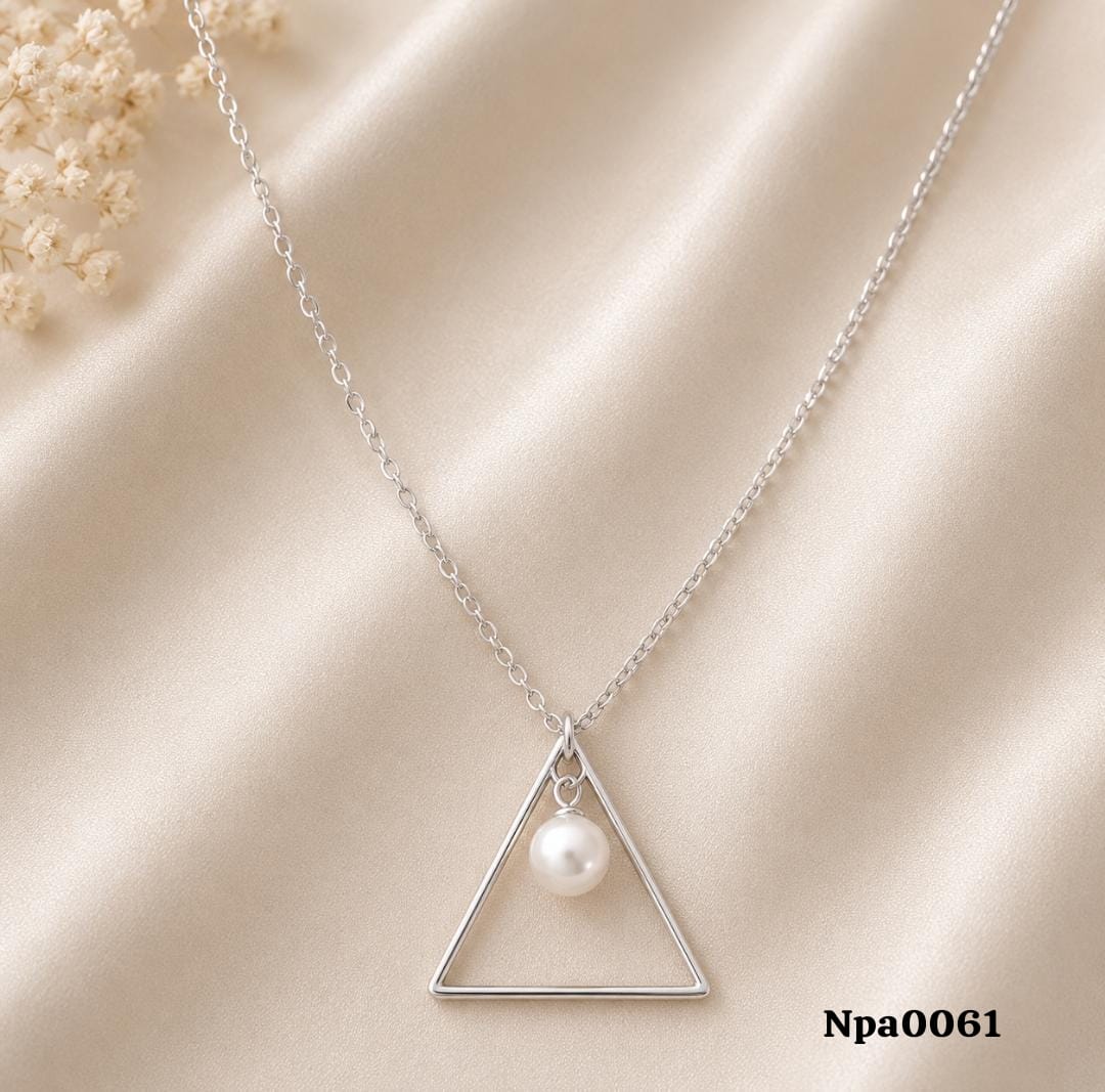 Minimalist Triangle Pendant Necklace