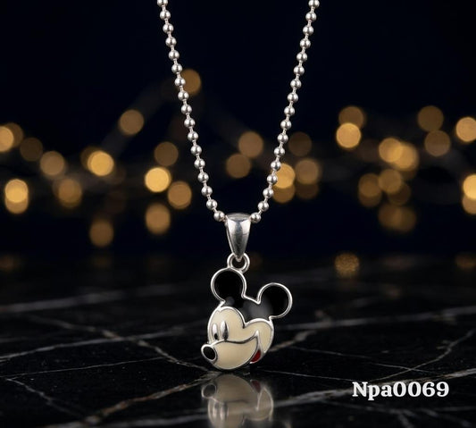 Playful Mickey Mouse Necklace