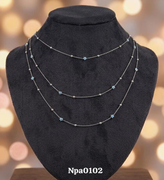 Multi-Layered Star Charm Necklace