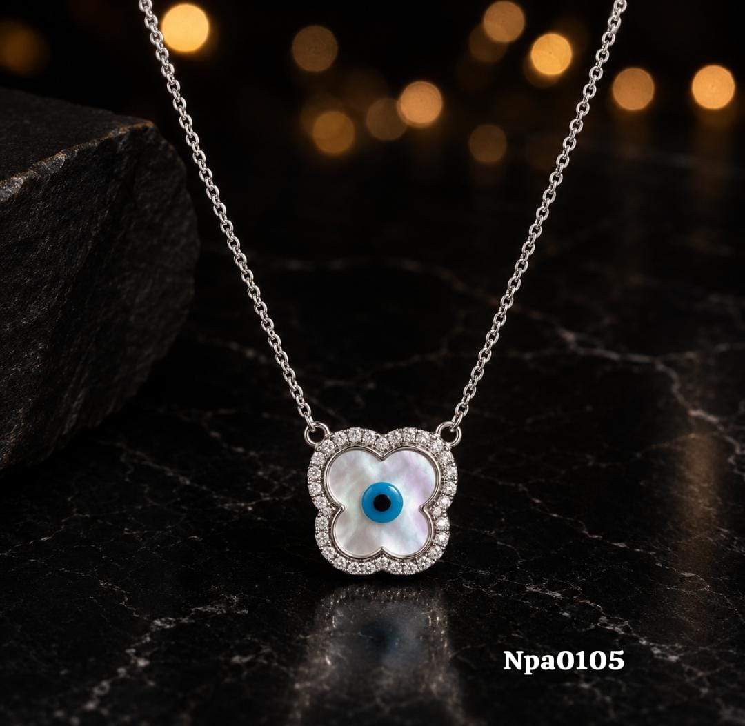 Clover Evil Eye Necklace
