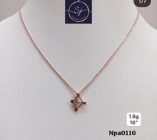 Bow and Arrow Pendant Necklace