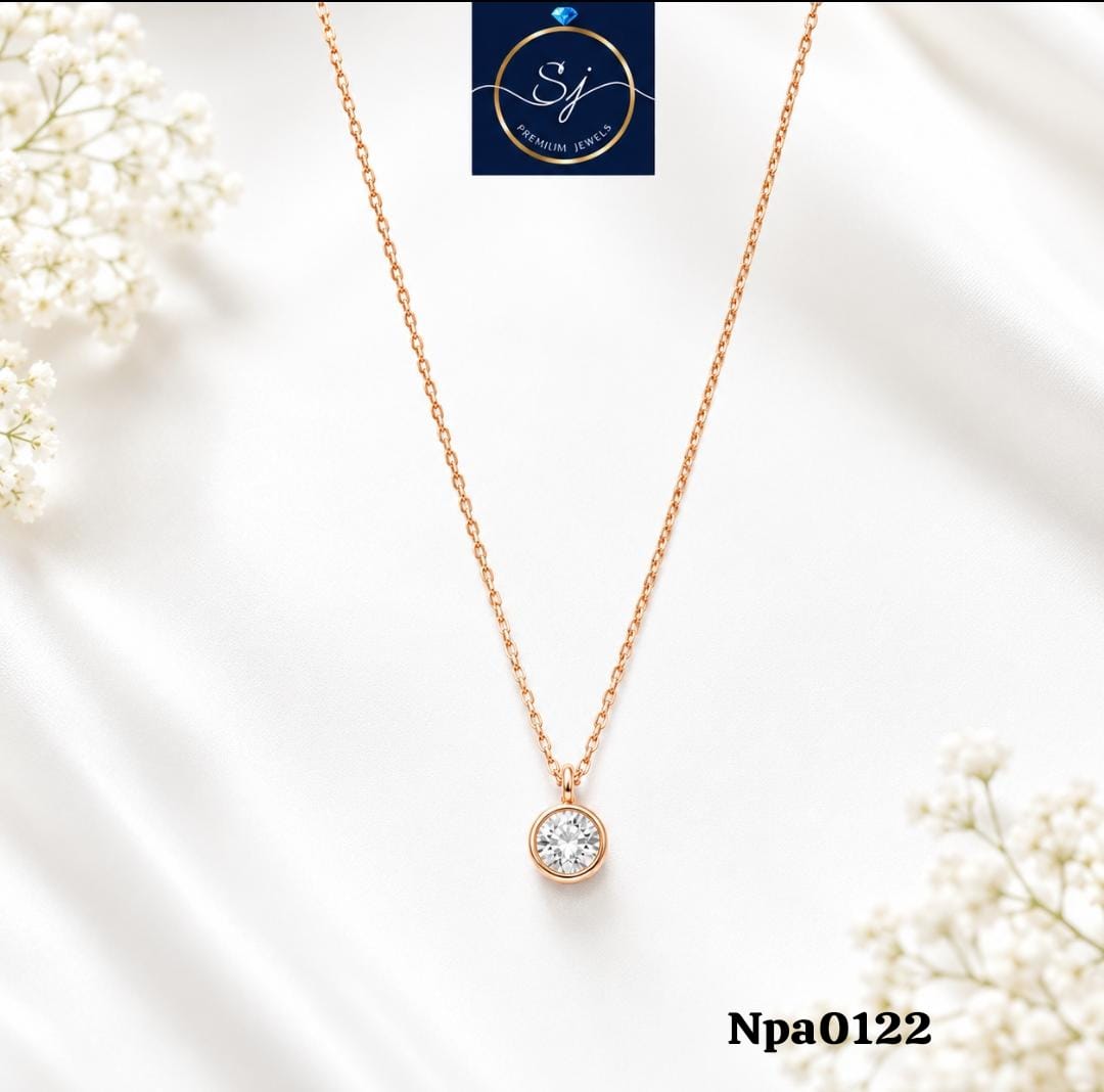 Solitaire Stone Necklace