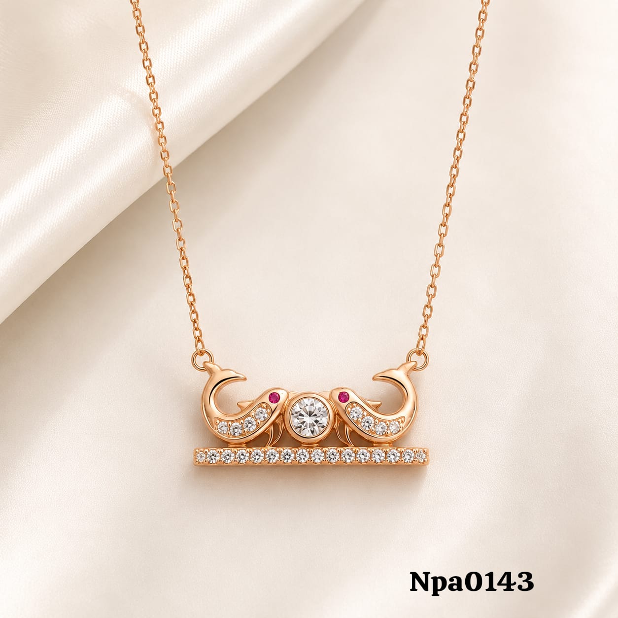 Elephant Motif Pendant Necklace