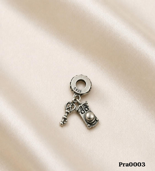 Door and Key Dangle Charm